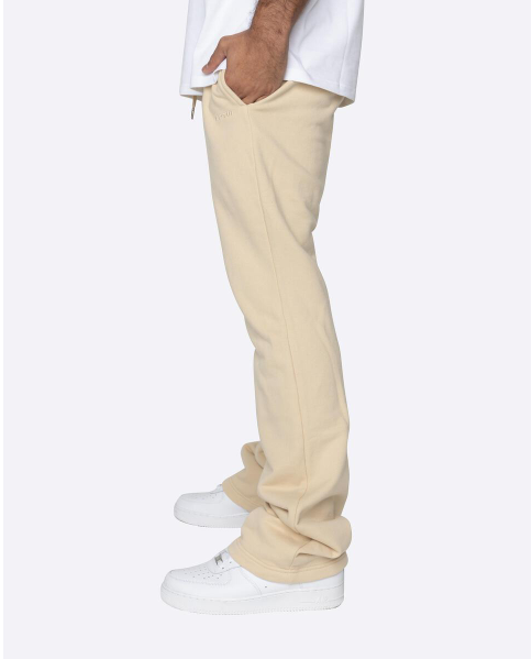 EPTM French Terry Flare Sweatpants Cream