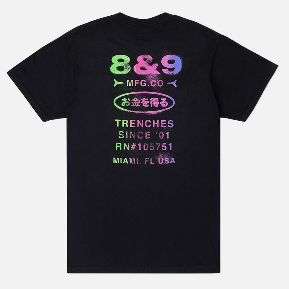 8 & 9 Clothing Spray T-shirt Iridescent