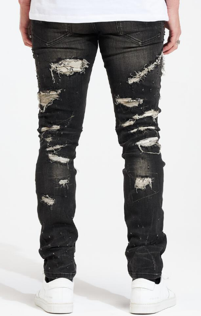 Embellish Halo Distressed Denim
