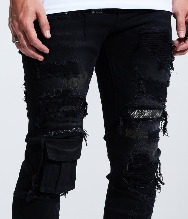 Embellish Oden Cargo Knee Denim