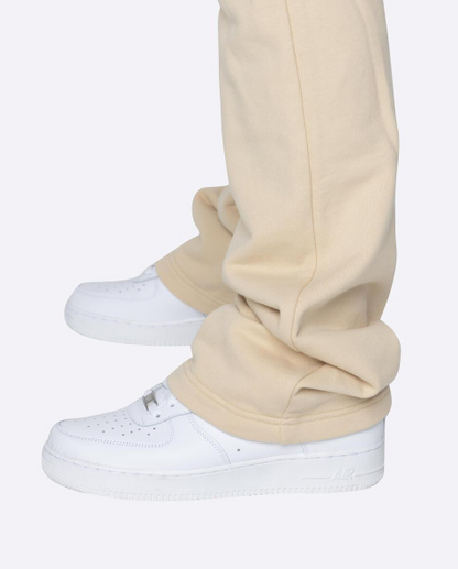 EPTM French Terry Flare Sweatpants Cream