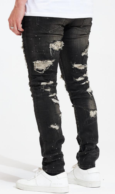 Embellish Halo Distressed Denim