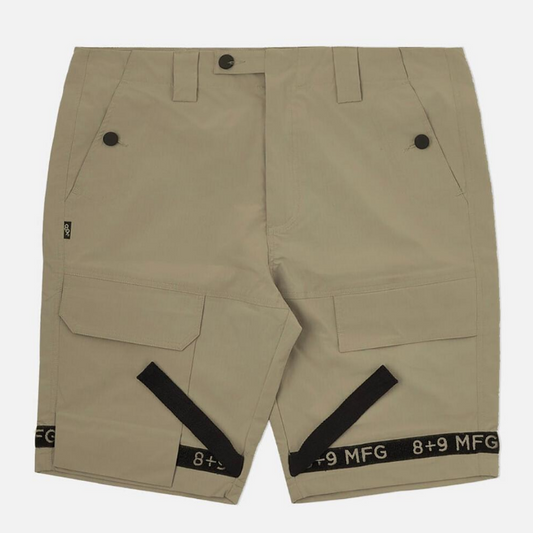 8 & 9 Strapped Up Shorts Rip Stop Khaki