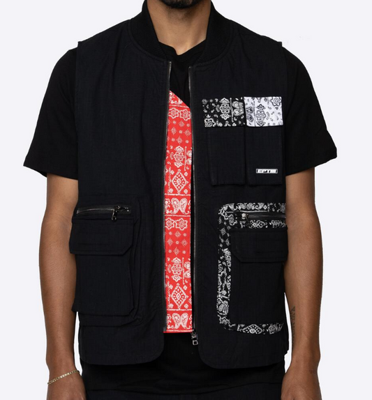 Eptm Multi Bandana Vest Black