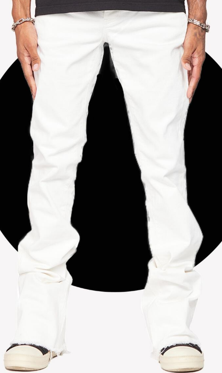ESNTL Lab Jeans Core Extendo Stacked White