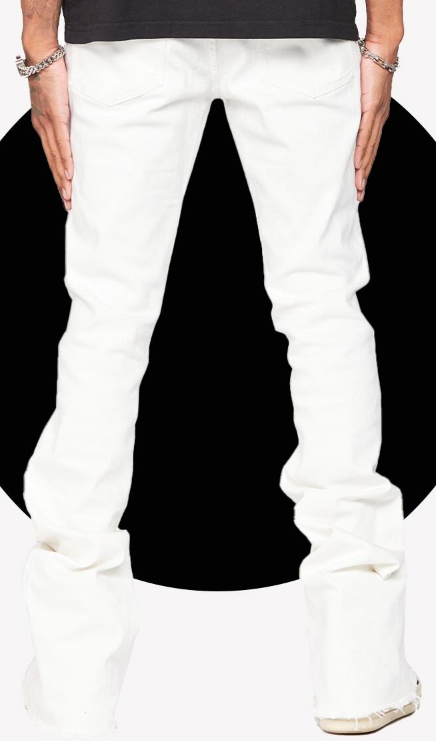ESNTL Lab Jeans Core Extendo Stacked White