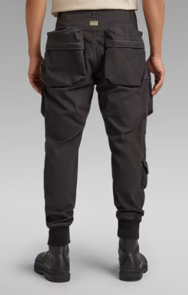 Tapered Dark Relaxed G-Star Cargo DR Raw STYLZ Pants Black –