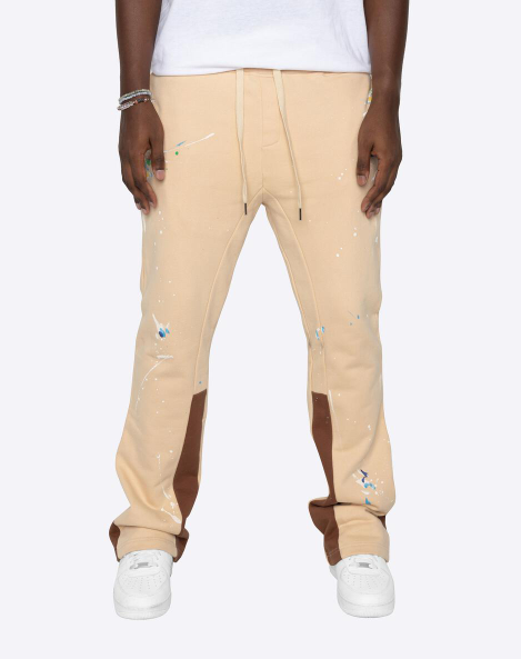 EPTM Showroom Sweatpants Stacked Khaki