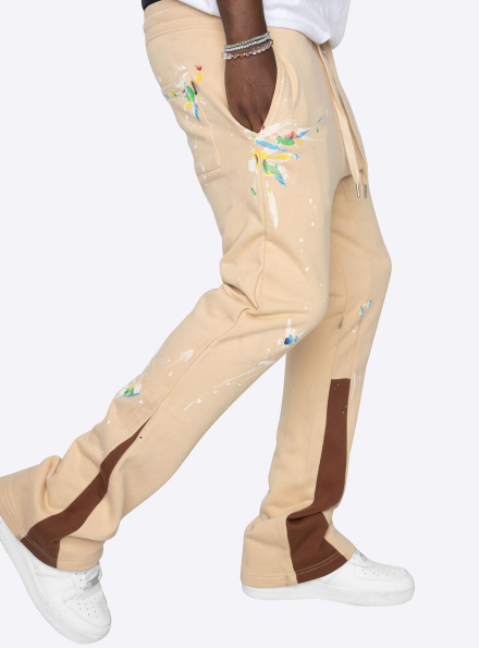 EPTM Showroom Sweatpants Stacked Khaki