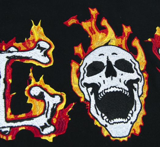 Gifts Of Fortune Flamming Skull Sweater
