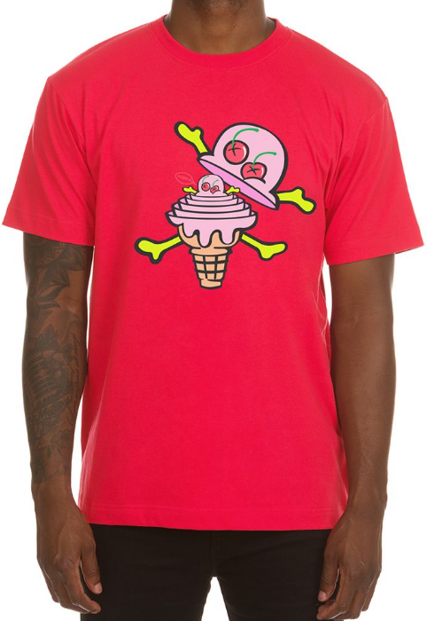 Icecream Nesting SS Tee Neon Red