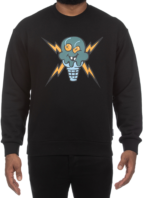 Icecream Electric Crewneck Black