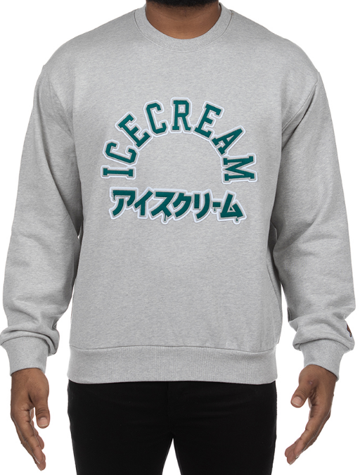 Icecream University Crewneck Heather Grey