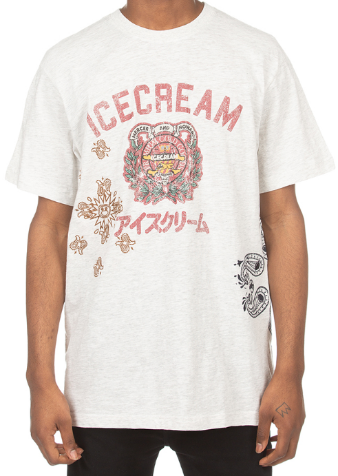 Icecream Graduate SS Tee Light Heather Grey