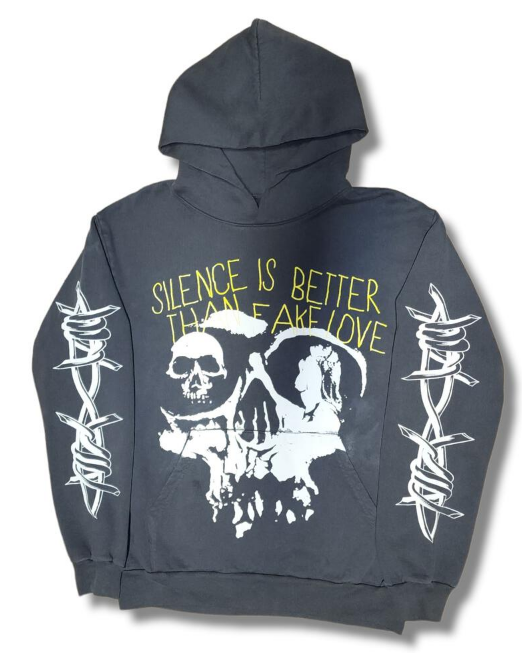 Keep Out Fake Love Silence Is Better PullOver Hoodie
