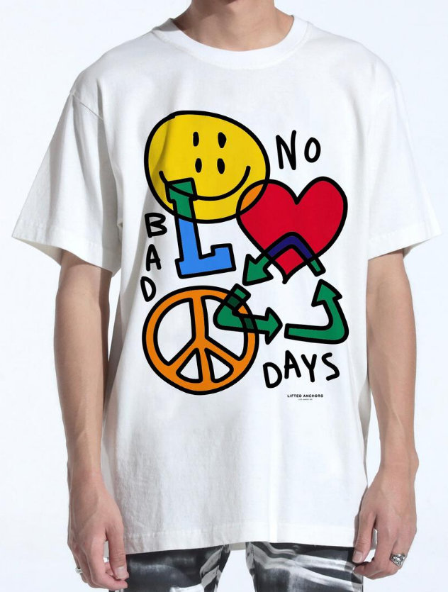 Lifted Anchors Bad Days Tee White