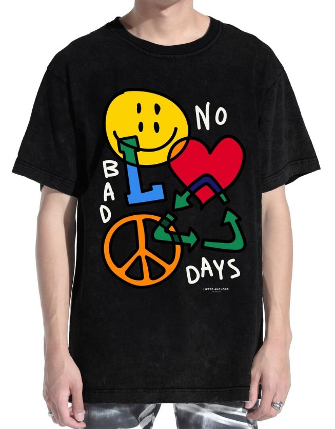 Lifted Anchors Bad Days Tee Black