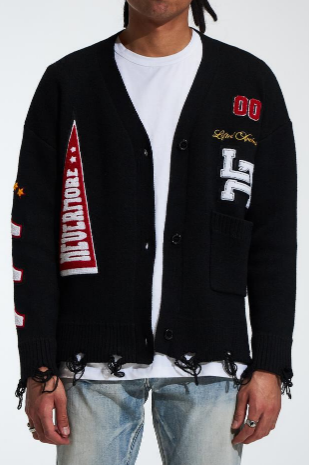 Lifted Anchors "Honors" Cardigan Black