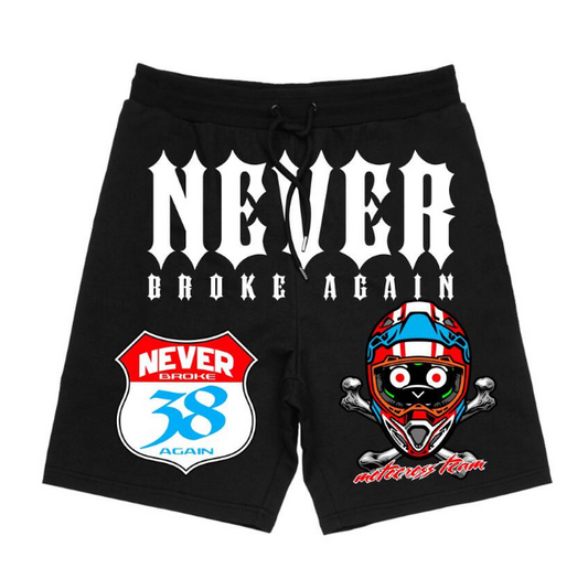 Never Broke Again NBA Youngboy Cross Bones Shorts