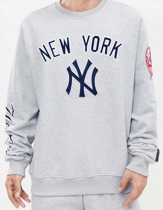 Pro Standard New York Yankees Stacked Logo Crewneck