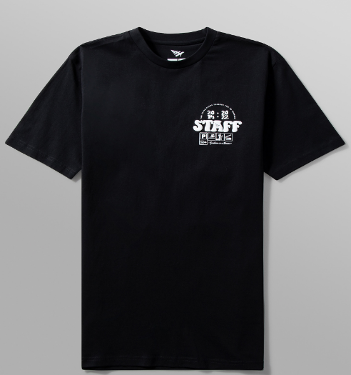 Paper Planes Camp Staff Tee Black