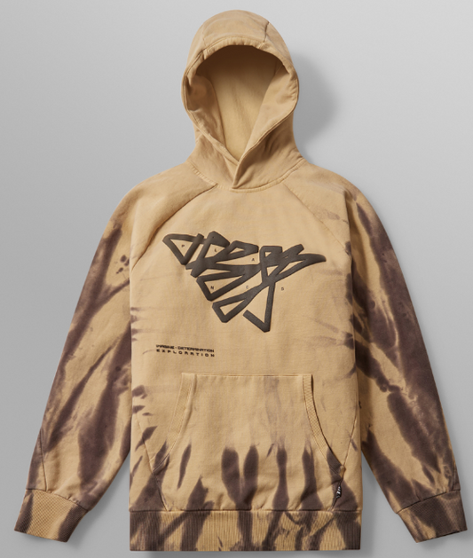 Paper Planes Path To Greatness Tie Dye Hoodie Pebble