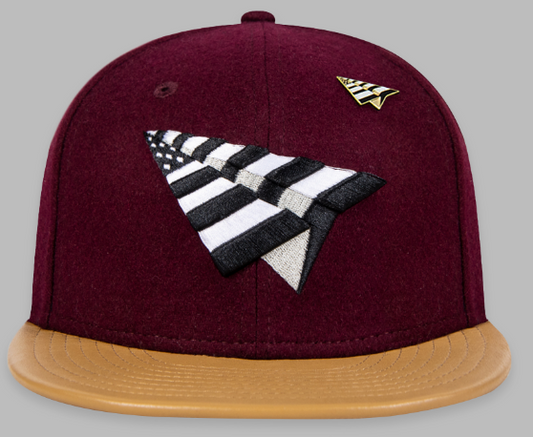 Paper Planes Original Crown In Melton Wool Strapback