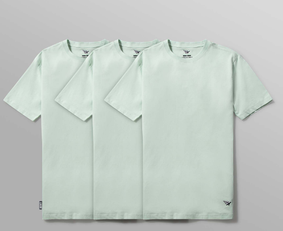 Paper Planes Essential Tee 3 Pack Subtle Green