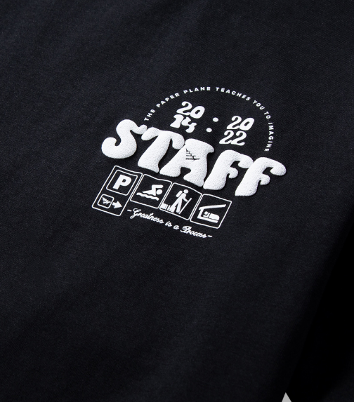 Paper Planes Camp Staff Tee Black