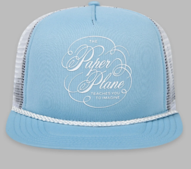Paper Planes Script Trucker Hat