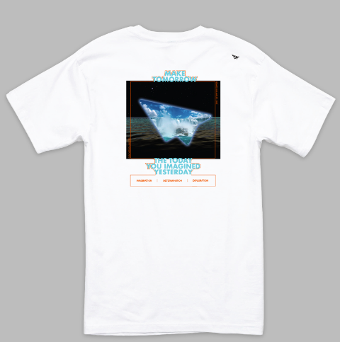 Paper Planes Beyond The Surface Tee White