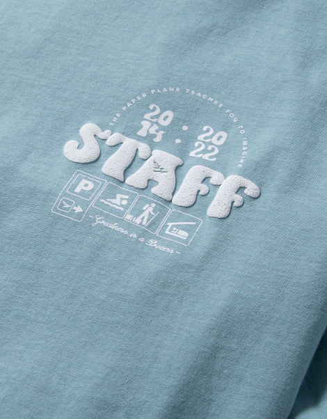 Paper Planes Camp Staff Tee Slate