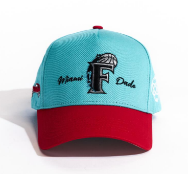 Reference Hat Margic Script Teal/Red