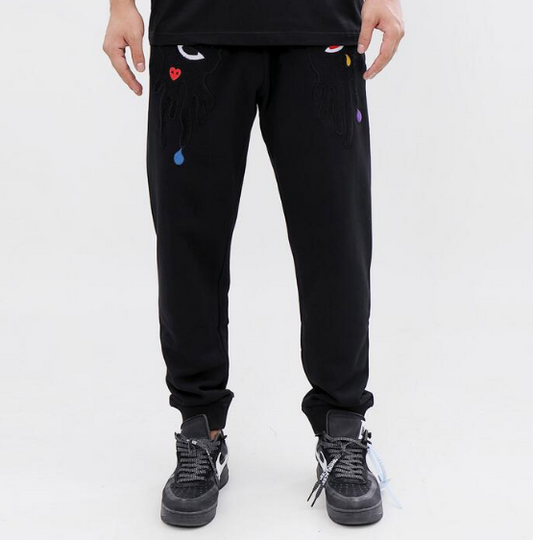 Roku Tear Dripping Jogger (Black)