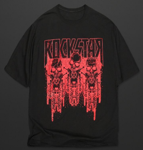 Rockstar Sabbath Printed Tee Black/Red