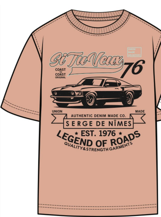 Si Tu Veux Legend 76 Tee Desert Pink