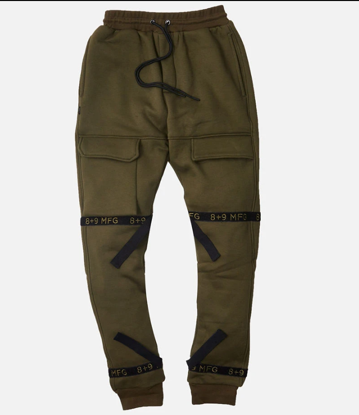 8 & 9 Strapped Up Sweatpants (Olive)