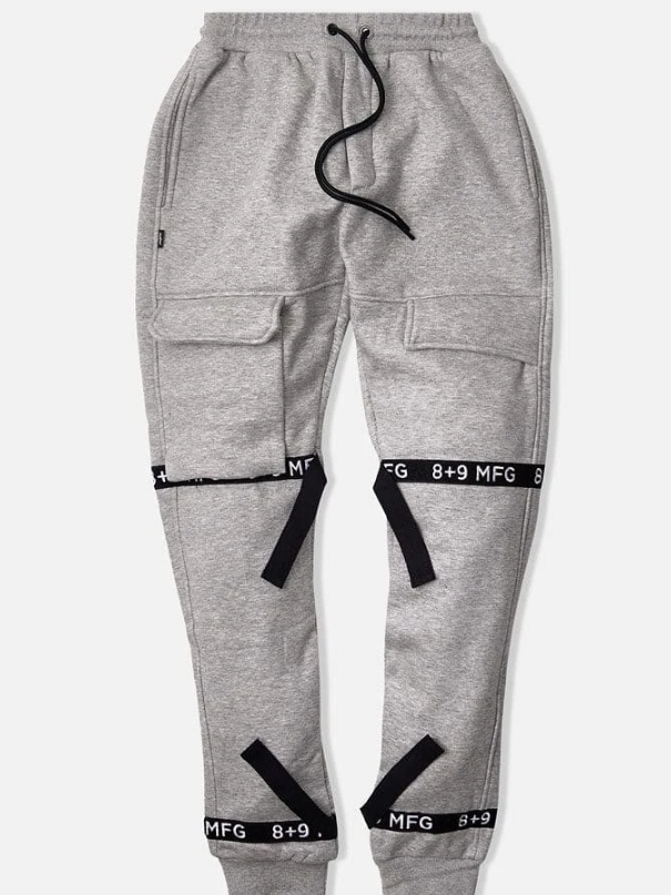 8 & 9 Strapped Up Sweatpants (Heather Grey)