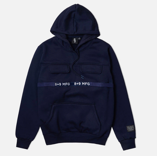 8 & 9 Strapped Up Hoodie Navy