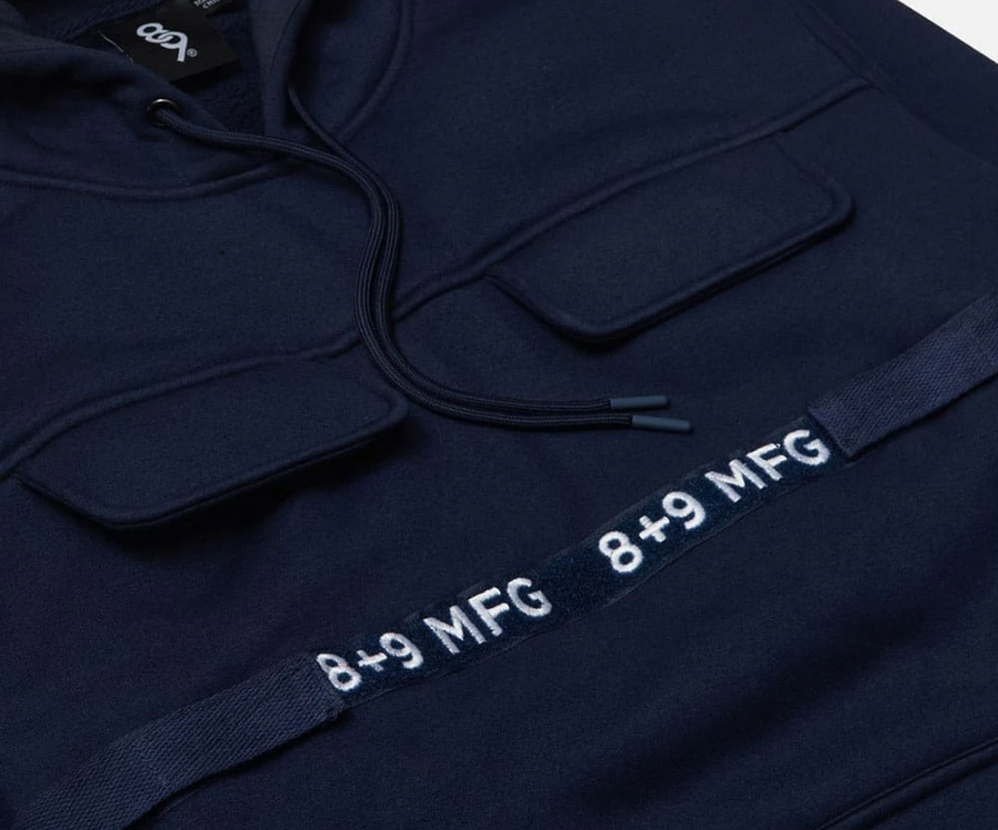 8 & 9 Strapped Up Hoodie Navy