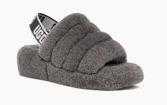 Ugg Fluff Yeah Slide Sandal Womens Charcoal