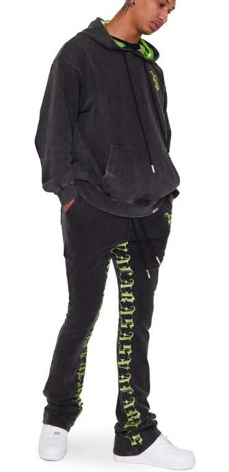 Valabasas The World Fleece Set Black/Green