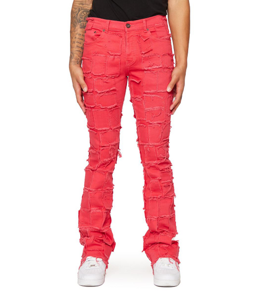 Valabasas Jeans 4444 Stacked Red