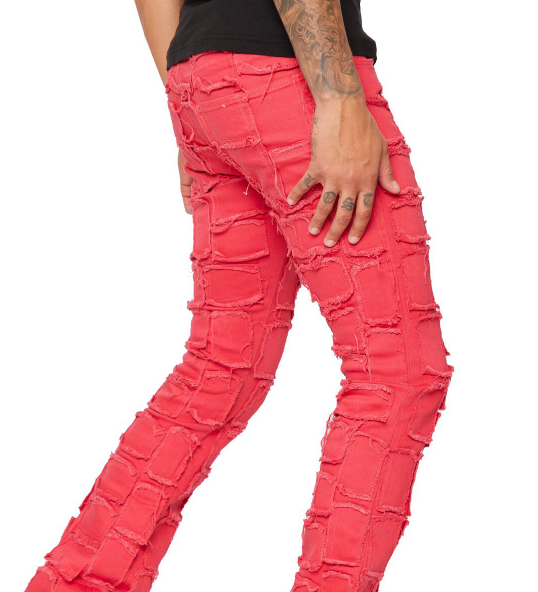 Valabasas Jeans 4444 Stacked Red