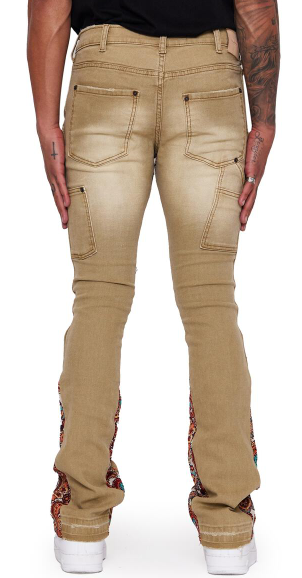 Valabasas Alpha Denim Khaki Jacquard